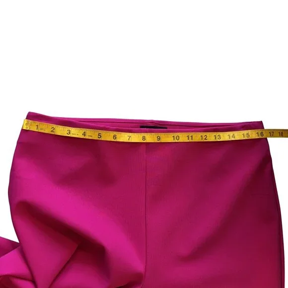 Rachel Zoe Fuchsia Straight-Leg Pull - On Pants Size 12 Stylish & Chic - Picture 4 of 9